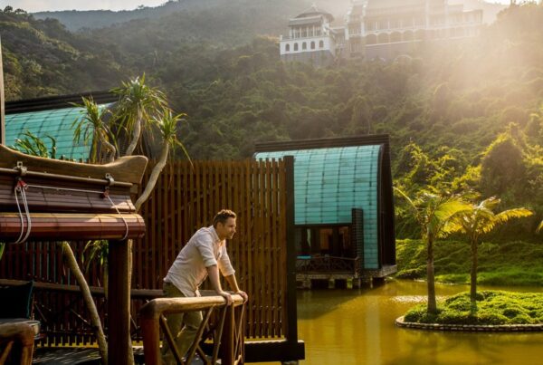 Lifestyle photography production at InterContinental Danang Sun Peninsula in Vietnam by Justin Mott and Mott Visuals.